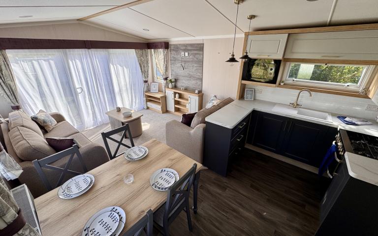 2025 Swift Bordeaux Living and Kitchen