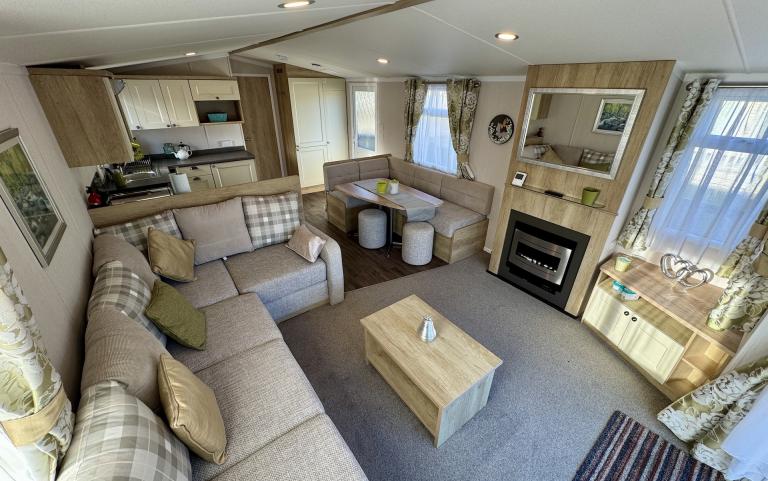 Interior picture of spacious lounge area.