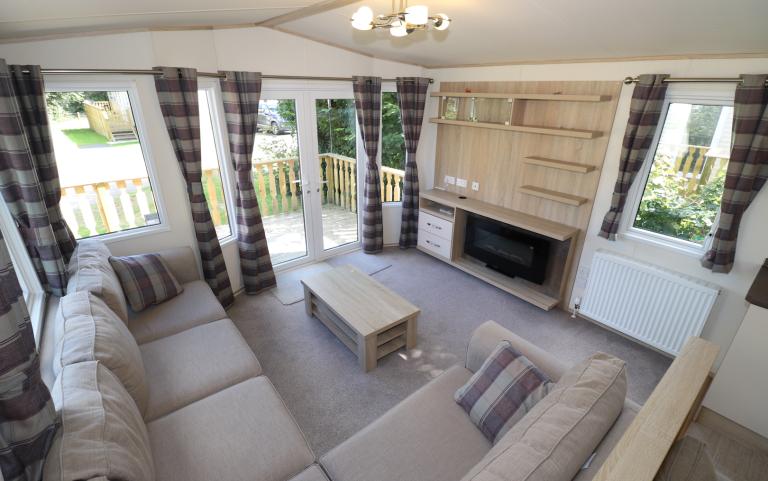 Interior view of the living area. 