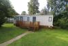 Exterior of static caravan