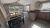 Interior view of the open plan kitchen and dining area. 