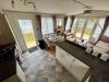 Interior view of the open plan kitchen and dining area.